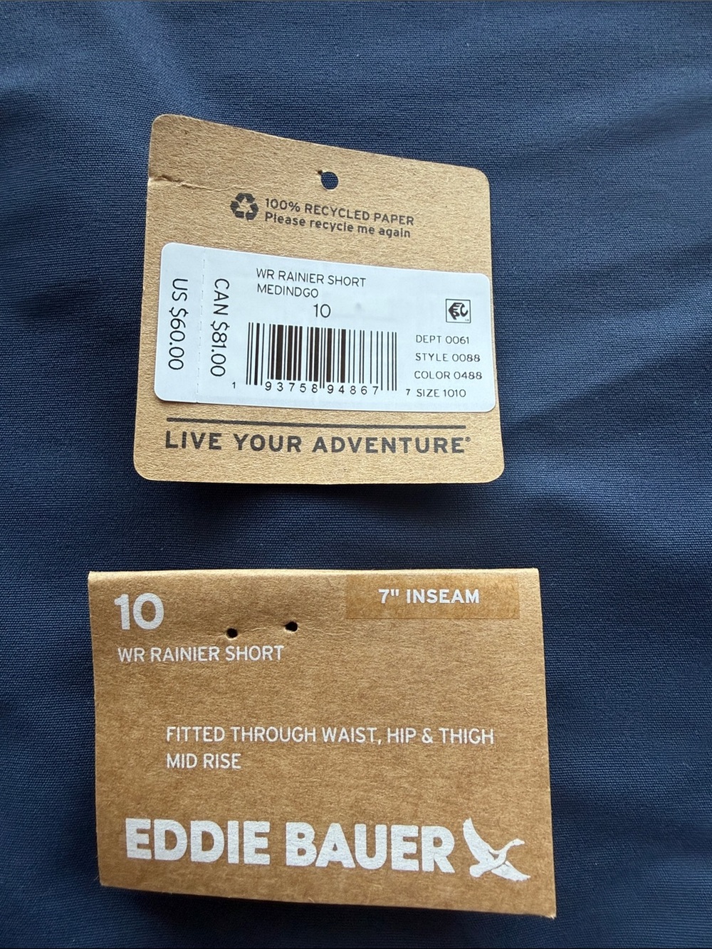 Eddie Bauer Women's Indigo Ranier Shorts - Picture 7 of 7